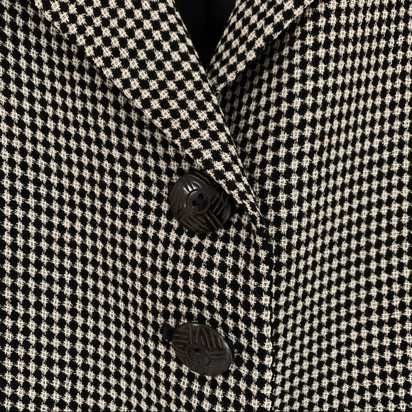 Vintage Dana Buchman Houndstooth Blazer - Picture 4 of 9